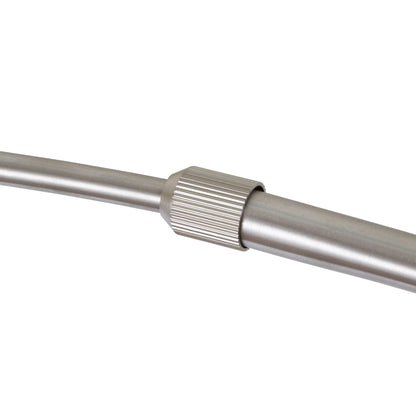 Q-Max 81 Steel Adjustable Arching Floor Lamp With Extra Large Shade and Marble Base