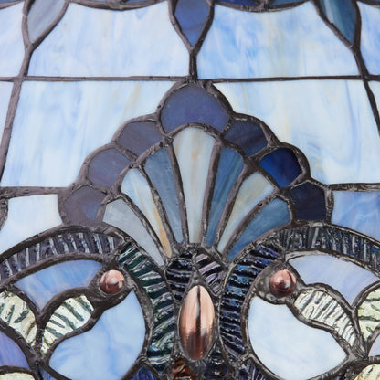 River of Goods Allistar Stained Glass and Resin 3-light 64-inch High Downlight Floor Lamp - 20L x 20W x 64H