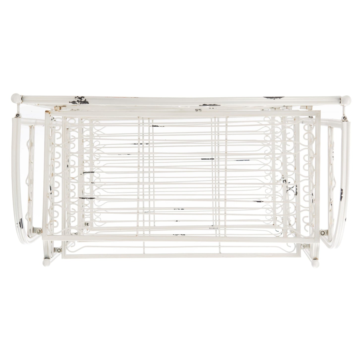 SAFAVIEH Bryn Victorian Wrought Iron 4-Tier Outdoor Bakers Rack - 25 In. W x 15 In. D x 63 In. H - 25W x 15D x 63H