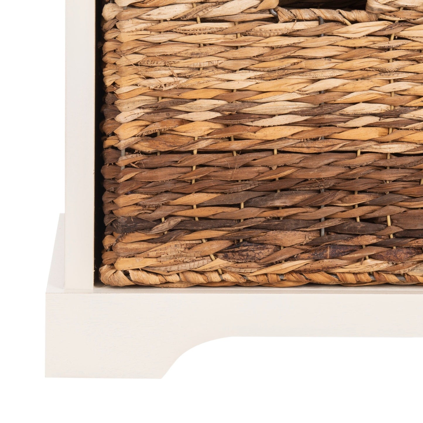 SAFAVIEH Euphemia Brown Woven Storage Basket Bench - 33.5 x 16.1 x 19.9 - 34Wx16Dx20H