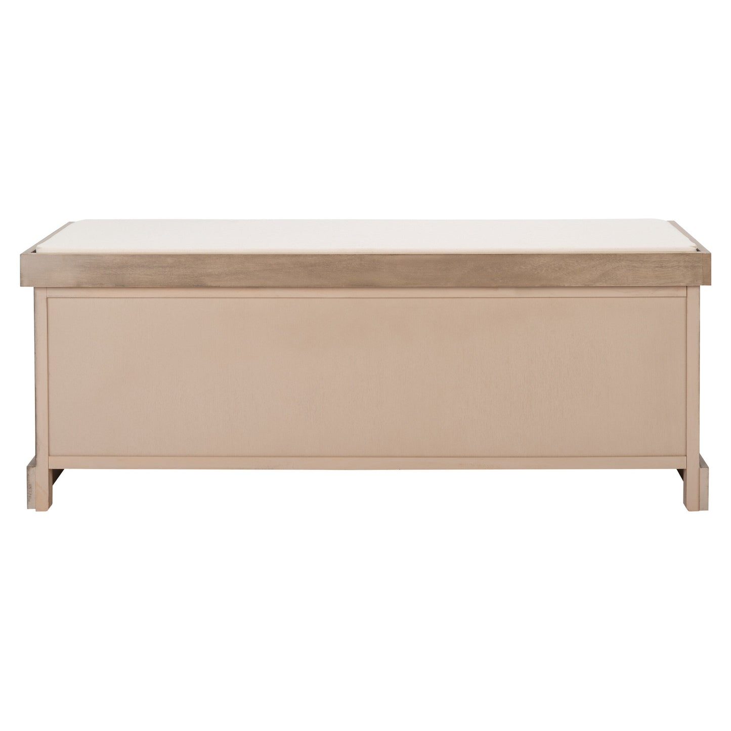 SAFAVIEH Fiorello 3-Drawer with Cushion Storage Bench - 47.3 W x 15 L x 19 H - 47Wx15Dx19H
