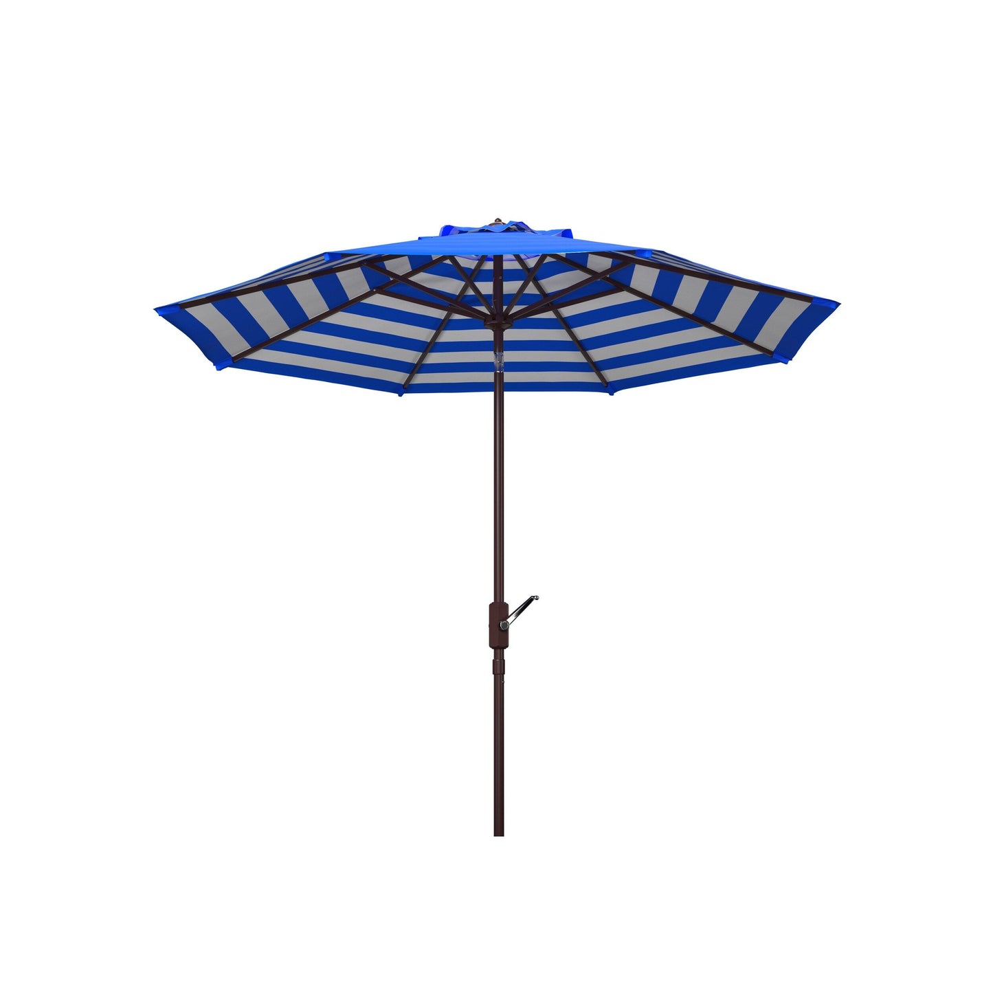 SAFAVIEH Hadire Inside Out Striped 9 Ft Crank Outdoor Umbrella