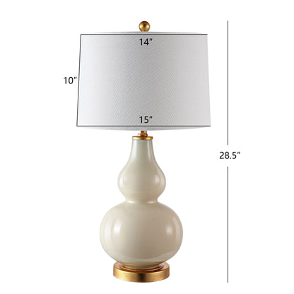 SAFAVIEH Lighting Diede Gourd Table Lamp (Set of 2) - 15x15x28.5 - 15Wx15Dx29H
