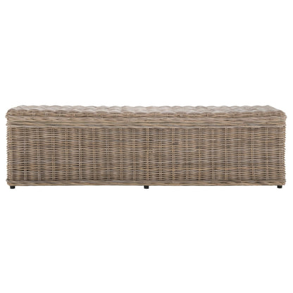 SAFAVIEH Marcelien Grey Natural Rattan Storage Trunk - 63 x 18.1 x 18.7 - 63Wx18Dx19H