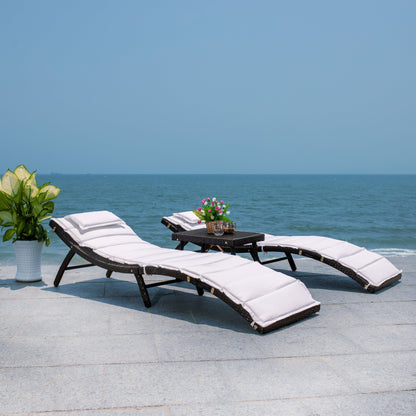 SAFAVIEH Outdoor Blaguna 3-Piece Sun Lounger Set - 83Wx20Dx24H