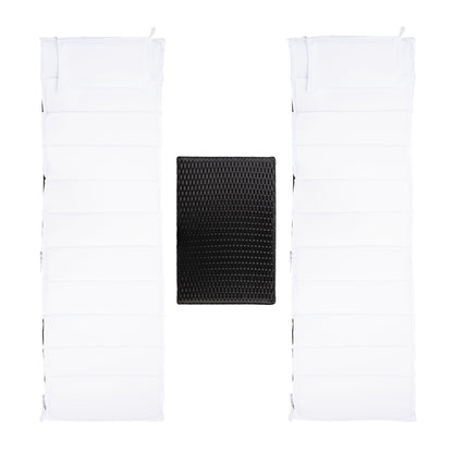 SAFAVIEH Outdoor Blaguna 3-Piece Sun Lounger Set - 83Wx20Dx24H