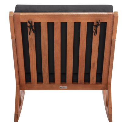 SAFAVIEH Outdoor Makaila Rocking Chair with Cushion - 26W x 31D x 38H