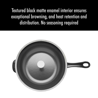 STAUB Cast Iron 2.9-qt Daily Pan with Glass Lid