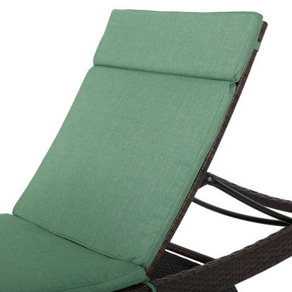 Salem Outdoor Cushion Set for Chaise Lounge - Cushions only (Set of 2) by Christopher Knight Home - 79.25L x 27.50W x 1.50H