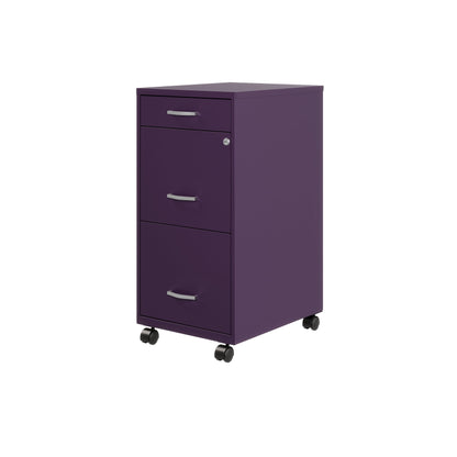 Space Solutions 18 Deep 3 Drawer Metal File Cabinet