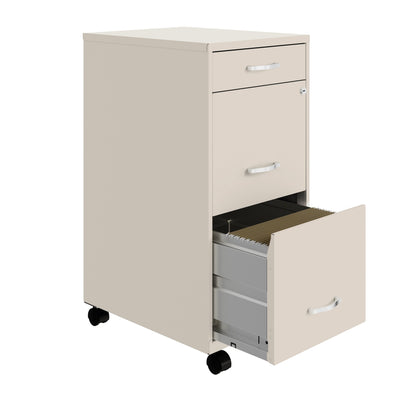 Space Solutions 18 Deep 3 Drawer Metal File Cabinet