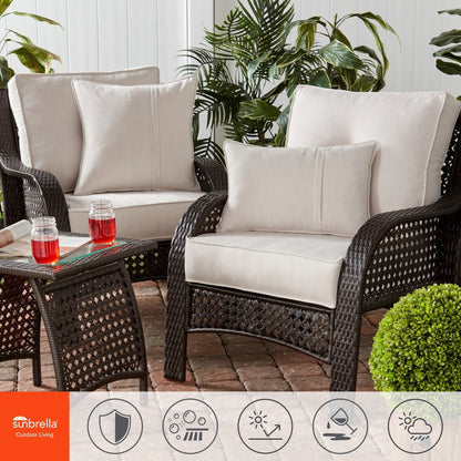 Sunbrella 2-Piece Premium Deep Seat Outdoor Cushion Set