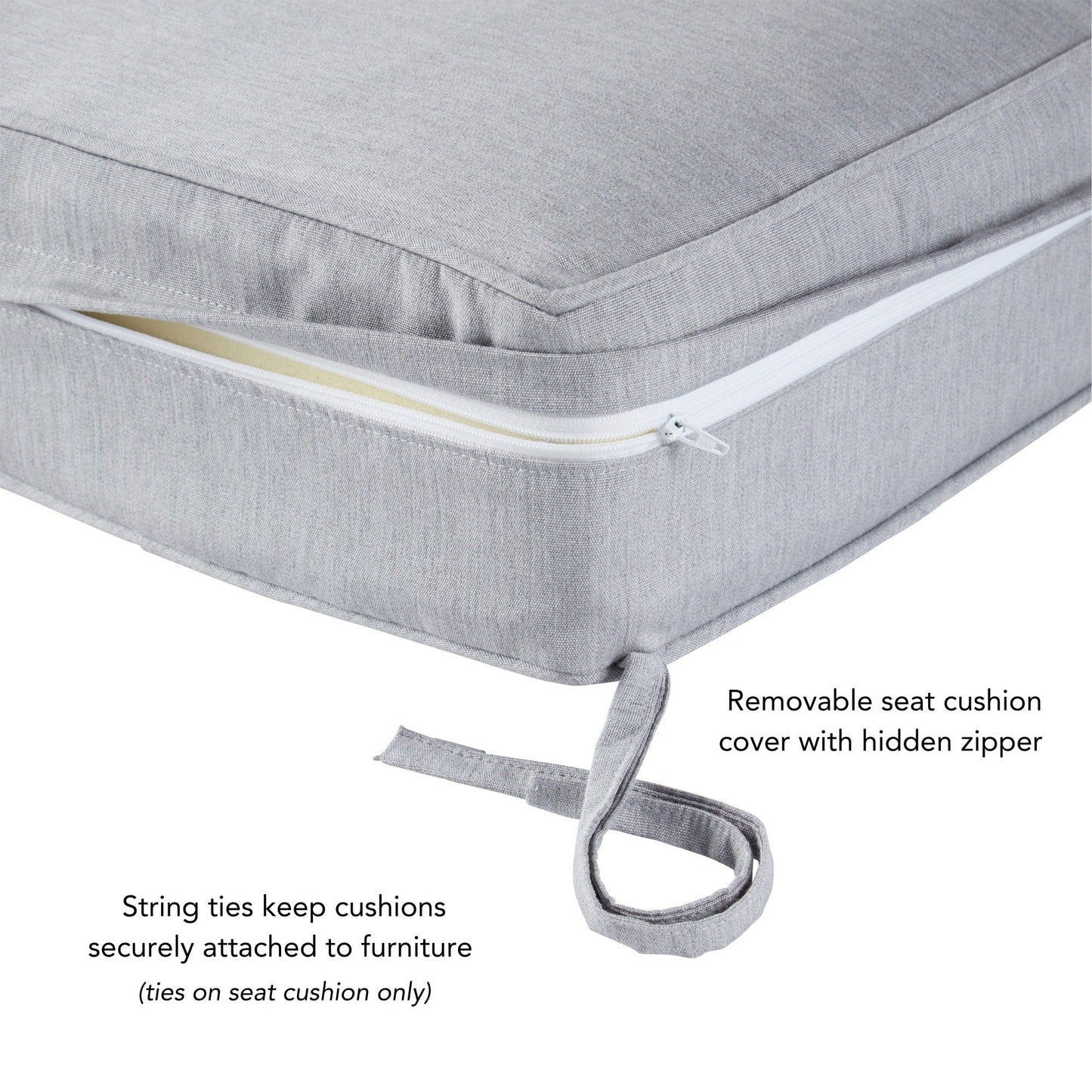 Sunbrella 2-Piece Premium Deep Seat Outdoor Cushion Set