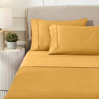 Superior Egyptian Cotton 1200 Thread Count Eco-Friendly Solid Sheet Set