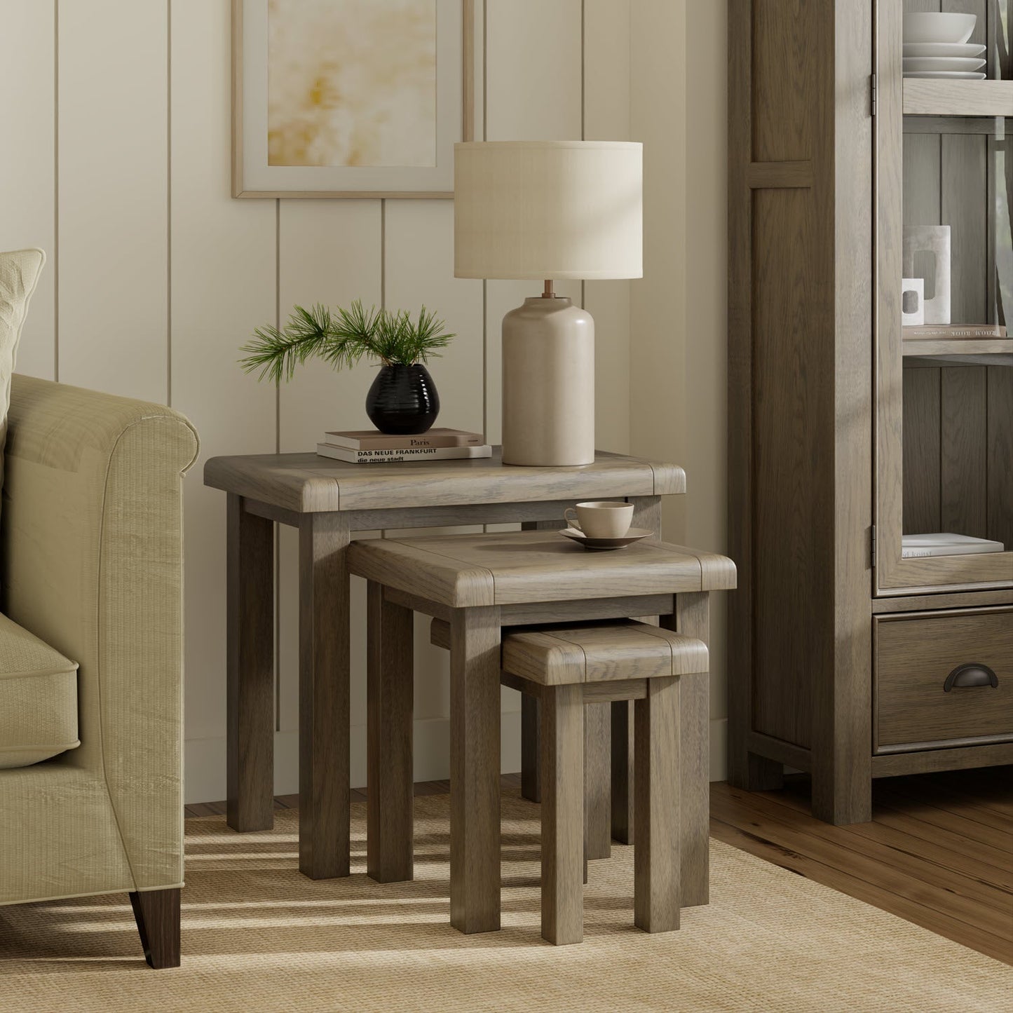 Tables gigognes Salisbury de 3 pièces