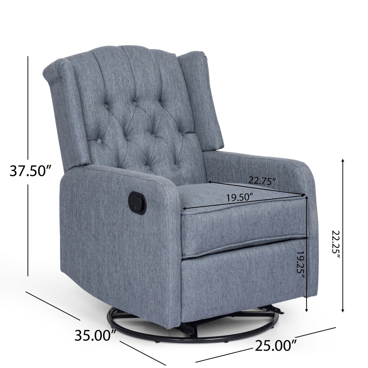Versatile Manual Recliner Chair with Timeless Design