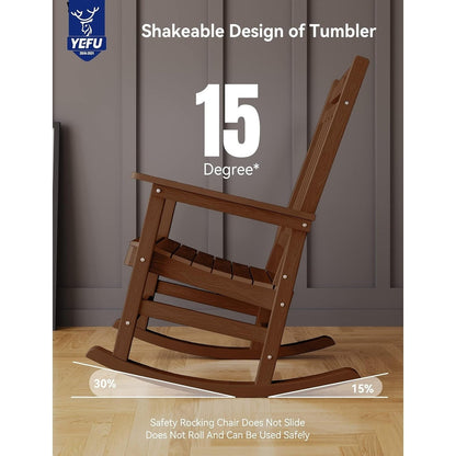 WINSOON All Weather Outdoor Rocking Chair, Set of 2