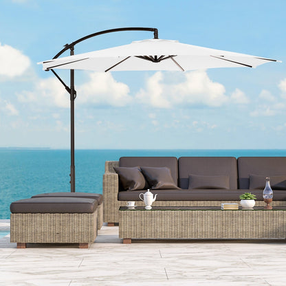 Weller 10-foot Offset Cantilever Hanging Patio Umbrella