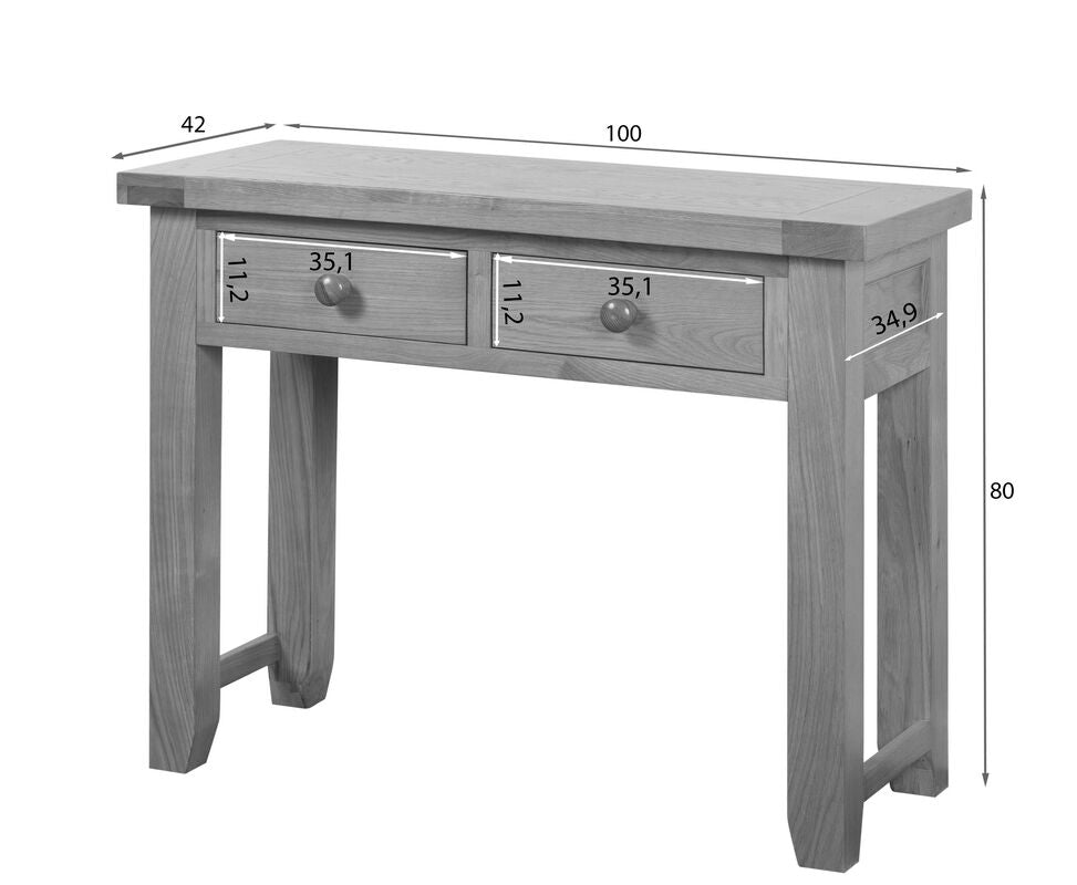 Console à 2 tiroirs Cotswold