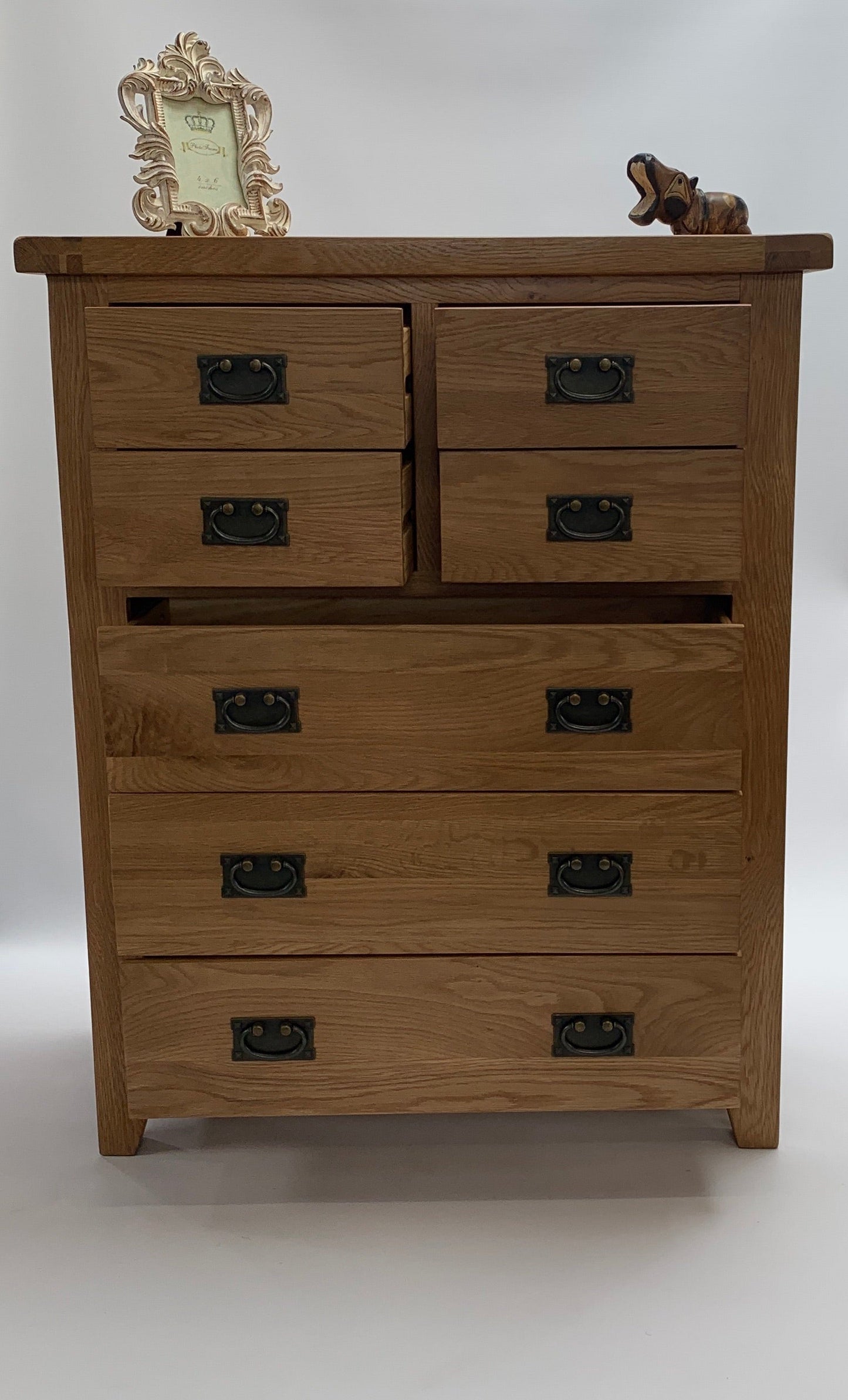 Commode rustique 4 tiroirs sur 3