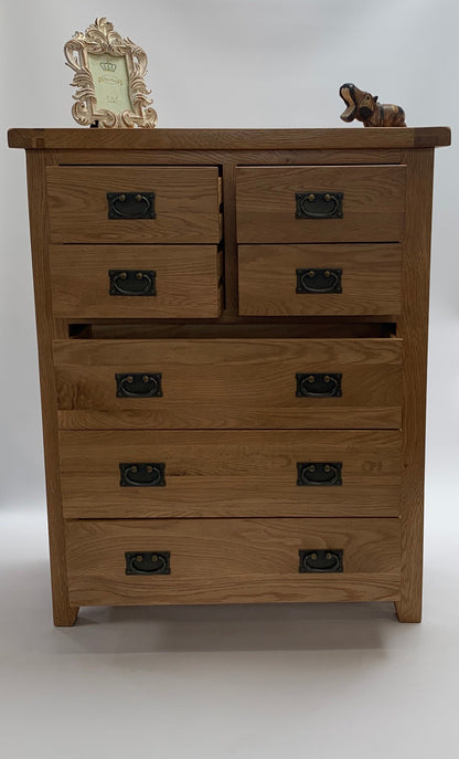 Commode rustique 4 tiroirs sur 3