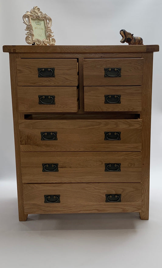 Commode rustique 4 tiroirs sur 3