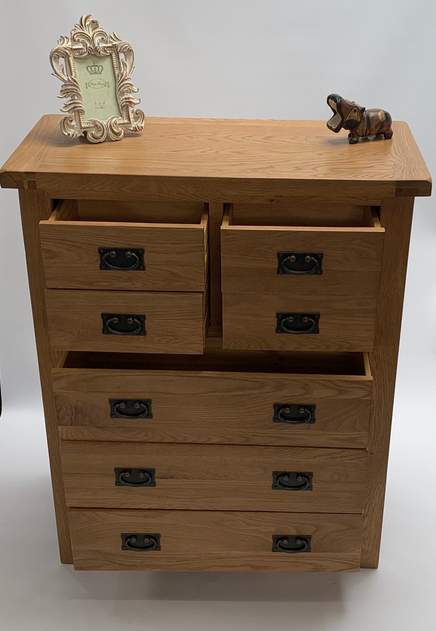 Commode rustique 4 tiroirs sur 3