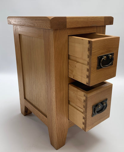 Mini table de chevet rustique