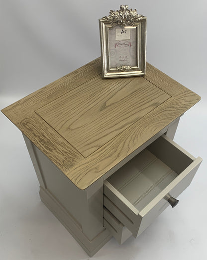 Table de chevet à 2 tiroirs Toscane