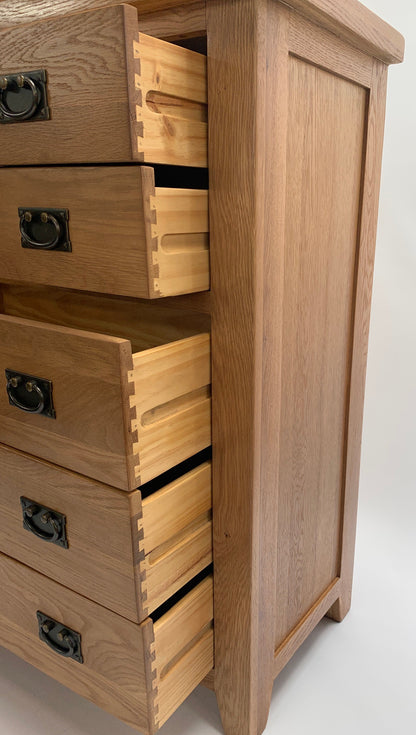 Commode rustique 4 tiroirs sur 3