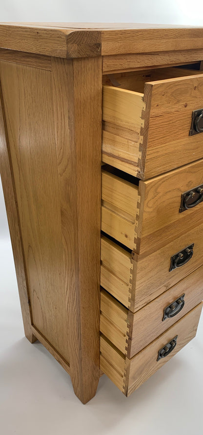 Commode rustique à 5 tiroirs