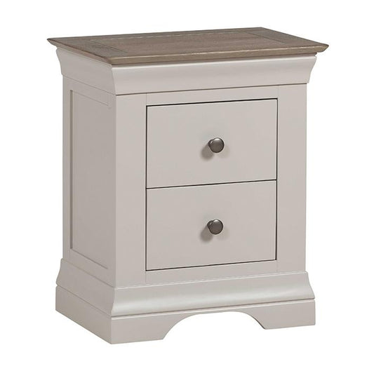Table de chevet à 2 tiroirs Toscane